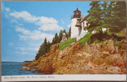 USA NEW MAINE ACADIA NATIONAL PARK BASS HARBOR LIGHTHOUSE CARD POSTCARD CARTE POSTALE POSTKARTE CARTOLINA ANSICHTSKARTE - Long Beach