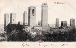 S. GIMIGNANO - LE TORRI - CARTOLINA FP SPEDITA NEL 1904 - Siena