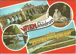 Vienna, Wien (Austria) Schloss Schonbrunn: Gloriette, Schoner Brunnen, Schloss Schonbrunn, Nymphenbrunnen - Schloss Schönbrunn