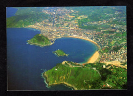 Espagne - 134 - SAN SEBASTIAN 6 DONOSTIA - Vue Aérienne Sur La Ville Et Sur La Plage - Guipúzcoa (San Sebastián)