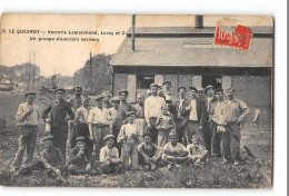 CPA 59 Le Quesnoy Verrerie Lemarchand Leroy Et Cie Un Groupe D'ouvrier - Le Quesnoy