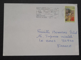 Andorre,  Lettre Pour La France. - Cartas & Documentos