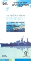 INDIA - 2005 - BROCHURE OF BUILDER'S NAVY STAMP DESCRIPTION AND TECHNICAL DATA. - Brieven En Documenten