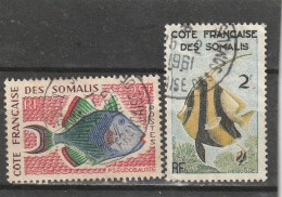 COTE  DES  SOMALIS   1959 - 60   Y. T.  N° 292  à  303  Incomplet  Oblitéré  293  300  Frais De Gestion Compris - Oblitérés