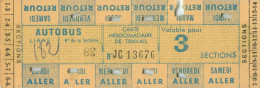 CARTE HEBDOMADAIRE  Autobus - Europa