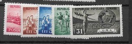 1950 MNH Romania Mi 1242-46 - Ongebruikt