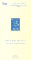 INDIA - 2005 - BROCHURE OF NEW BORN HEALTH IN INDIA STAMP DESCRIPTION AND TECHNICAL DATA. - Cartas & Documentos
