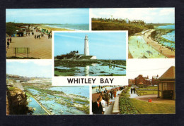 Angleterre - WHITLEY BAY - Multi Vues - Promenade And Beach, Paddling Pool, St. Mary's Lighthouse The Front (1972) - Other & Unclassified