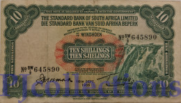 SOUTH WEST AFRICA 10 SHILLINGS 1955 PICK 10 VF RARE - South Africa