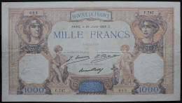 France - 1000 Francs - 24-7-1928- PICK 79a / F37.2 - TB - 1 000 F 1927-1940 ''Cérès E Mercure''