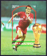 Maldives 1990 MNH MS, Football Soccer WC 1990, Joo Sung Kim Korea, Sports - 1990 – Italia