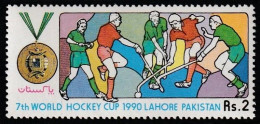 Pakistan 1990 MNH, Sports, Hockey 7th World Hockey Cup - Hockey (Field)