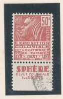 BANDE PUB -N°272- 50c ROUGE TYPE FEMME FACHI -Obl -PUB  SPHERE   - (MAURY 173 ) - - Used Stamps