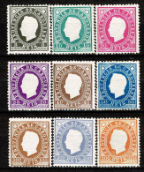 Cabo Verde,1886, # 15/23, MH And MH - Islas De Cabo Verde