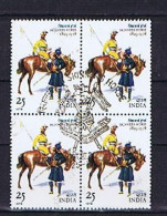 India 1978: Michel 776 Block Of Four Used,  Gestempelt - Used Stamps