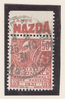 BANDE PUB -N°272- 50c ROUGE TYPE FEMME FACHI -Obl -PUB  MAZDA  - (MAURY 169 ) - - Used Stamps