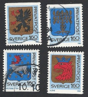 Schweden, 1984, Michel-Nr. 1278-1281, Gestempelt - Usados