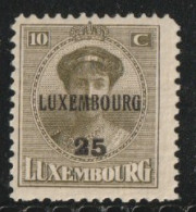 Lixembourg  1925  Prifix Nr. 150 Pf/mnh - Préoblitérés