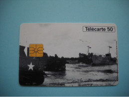 7638 50e ANNIVERSAIRE DEBARQUEMENT 1944 1994 BATEAUX  Télécarte Collection  ( 2 Scans)  Carte Téléphonique - Armée