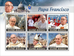 Guinea Bissau 2023, Pope Francis, 6val In BF - Papi