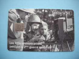 7640 TELECOMMUNICATIONS PENDANT LA 2 E GUERRE MONDIALE  MILITAIRES  Télécarte Collection  ( 2 Scans)  Carte Téléphonique - Leger