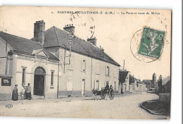 CPA 77 Perthes En Gatinais La Poste Et Route De Melun - Perthes