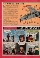 Tintin : Poster Exclusivité Tintin : Le FOUGA CM 170 - Double-page Technique Issue Du Journal TINTIN ( Voir Ph. ). - Otros Planes