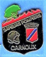 @@ Casque Blason écusson Sapeurs Pompiers De Carnoux (Bouches Du Rhône) 2.5x2.4 @@pom58 - Feuerwehr