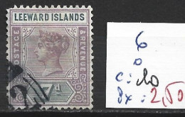 LEEWARD 6 Oblitéré Côte 10 € - Leeward  Islands