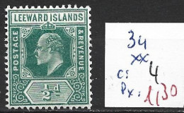 LEEWARD 34 ** Côte 4 € - Leeward  Islands