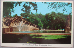 USA CHICAGO WASHINGTON PARK TIME FOUNTAIN KARTE CARD POSTCARD CARTE POSTALE POSTKARTE CARTOLINA ANSICHTSKARTE - Long Beach