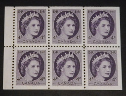 CANADA BLOC DE 6 X YT 270 NEUF**MNH" ELISABETH II" ANNÉE 1954 - Ongebruikt