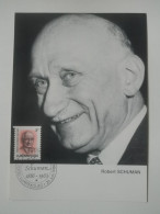 Carte Maximum, Robert Schuman 1986 - Maximumkaarten
