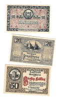 **Austria Notgeld  Radstadt  10+20+50 Heller  811 - Oesterreich