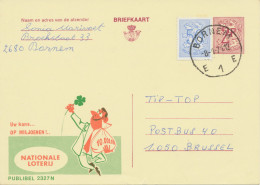 BELGIUM VILLAGE POSTMARKS  BORNEM E 1 SC 1971 (Postal Stationery 2 F + 0,50 F, PUBLIBEL 2327 N) - Other & Unclassified