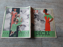 Catalogue Général Ancien Decré Nantes Mode Femme Homme Enfant Divers 1935 - Moda