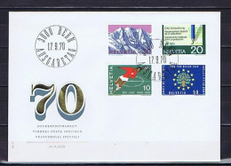 Schweiz, Suisse 1970: Michel 929-932 FDC - FDC