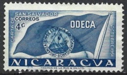 Nicaragua 1953. Scott #740 (U) ODECA Flag - Nicaragua