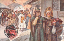 [-5%] Illustrateur - Solomko - Apres La Messe  - Russie - Illustration - Carte Postale Ancienne - Solomko, S.