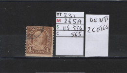 PRIX FIXE Obl 231 YT MIC SCOT GIB Martha Washington 1922 1925 Etats Unis 58/07  Dentelé 2 Cotés - Usados