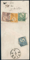 1873 Levéldarab Réznyomat 2kr + 3kr + 5kr + 10kr (4 Színű) Bélyeggel Egy Szántóról Nyitrára Feladott Ajánlott Levélről.  - Other & Unclassified