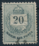 O 1874 20kr D 11 1/2 : 13 Fogazás (kis Rozsda / Small Stain) (60.000) - Sonstige & Ohne Zuordnung