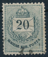 O 1874 20kr D 11 1/2 : 13 Fogazás (kis Rozsda / Small Stain) (60.000) - Other & Unclassified
