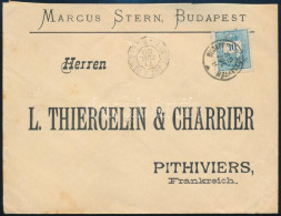 1889 Levél 1881-es 10kr Bérmentesítéssel "BUDAPEST JÓZSEFTÉR" Franciaországba Küldve - Otros & Sin Clasificación