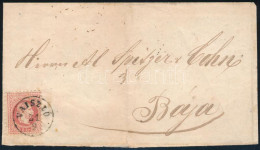 1868 Vajszlóról Bajára Küldött, 5kr Bélyeggel Bérmentesített Levél, Hátoldalán Kék "SZIGETVÁR" Bélyegzéssel (Gudlin 500  - Otros & Sin Clasificación
