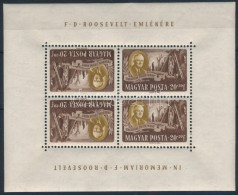 ** 1947 Roosevelt 20+20f Fordított Képállású Kisív (22.500) - Andere & Zonder Classificatie