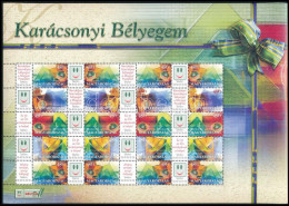 ** 2004 Karácsonyi Bélyegem üvegdíszek Promóciós Teljes ív (11.000) - Other & Unclassified