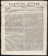 1821.nov.04 Szignettás újság (Allgemeine Zeitung) - Sonstige & Ohne Zuordnung