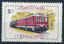 ** 1976 Győr-Sopron Vasút 5Ft "a GYŐR Feliratot Fehér Csík Vágja át" Rendkívül Ritka Lemezhiba (apró Betapadás / Small G - Altri & Non Classificati