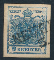 O 1850 9kr MP III Kisebb Lemezhibákkal "NEU-G(RADISKA)" - Sonstige & Ohne Zuordnung